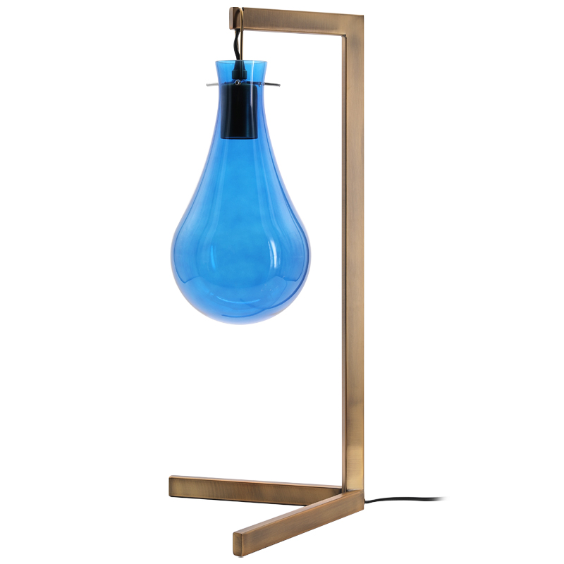 Настольная лампа Patrick Naggar Bubble Desk Lamp Синий Черный Настольная лампа Patrick Naggar Bubble Desk Lamp Синий Черный в Костроме | Loft Concept