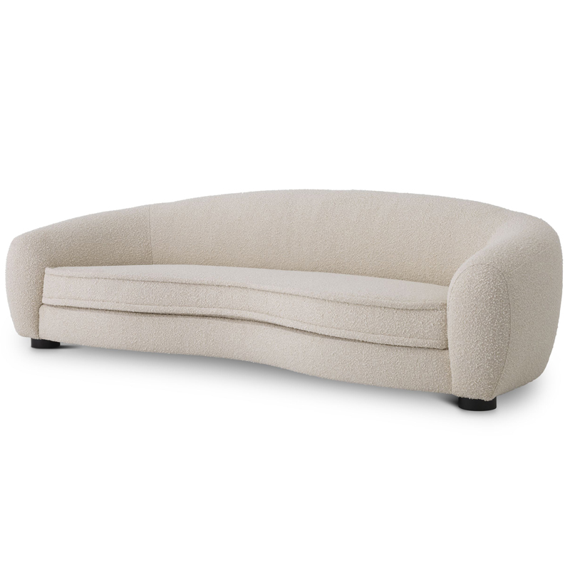 Диван Eichholtz Sofa Freud Boucle cream Кремовый Черный Диван Eichholtz Sofa Freud Boucle cream Кремовый Черный в Костроме | Loft Concept