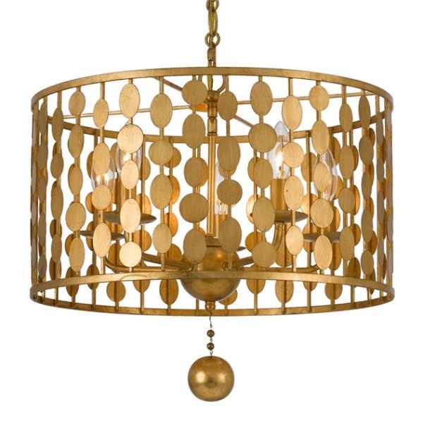 Люстра Crystorama Lighting Group Layla Light Латунь Люстра Crystorama Lighting Group Layla Light Латунь в Костроме | Loft Concept