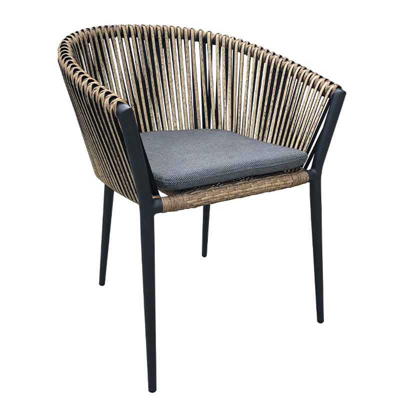 Стул Macey Anthracite Outdoor Chair Серый Черный Стул Macey Anthracite Outdoor Chair Серый Черный в Костроме | Loft Concept