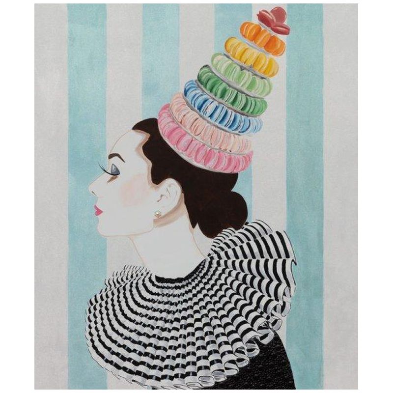Картина Audrey with Rainbow Macaroon Headdress and Collar Мульти Картина Audrey with Rainbow Macaroon Headdress and Collar Мульти в Костроме | Loft Concept