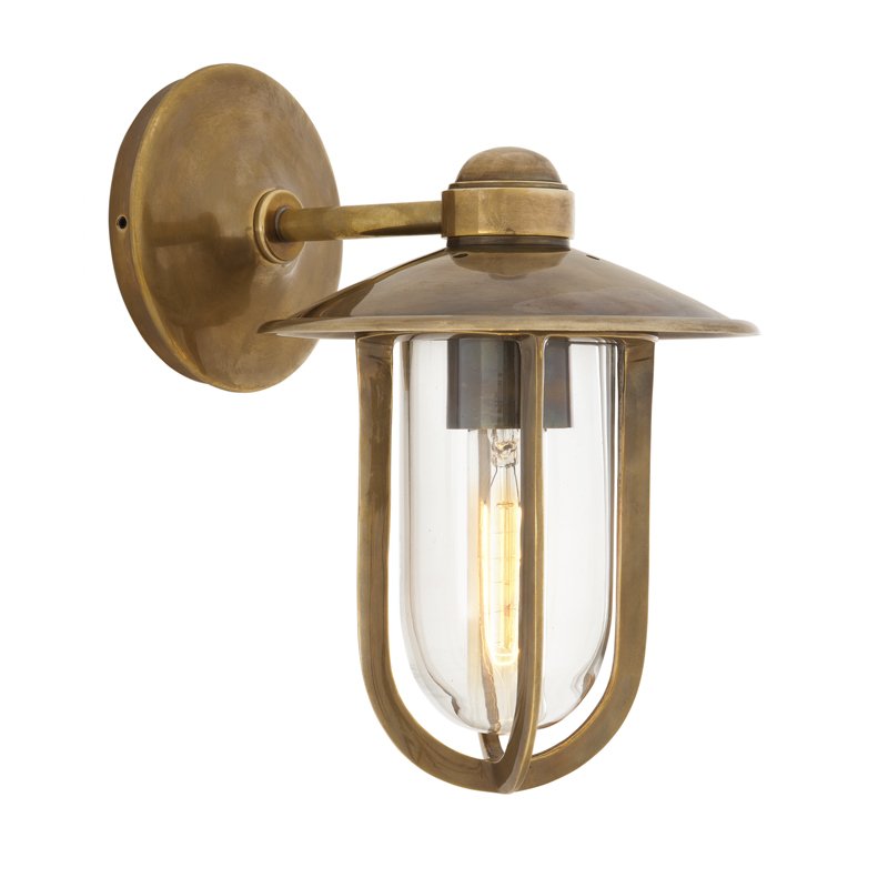 Бра Eichholtz Wall Lamp Seg Harbour Brass Латунь Античная полированная Прозрачное Стекло Бра Eichholtz Wall Lamp Seg Harbour Brass Латунь Античная полированная Прозрачное Стекло в Костроме | Loft Concept