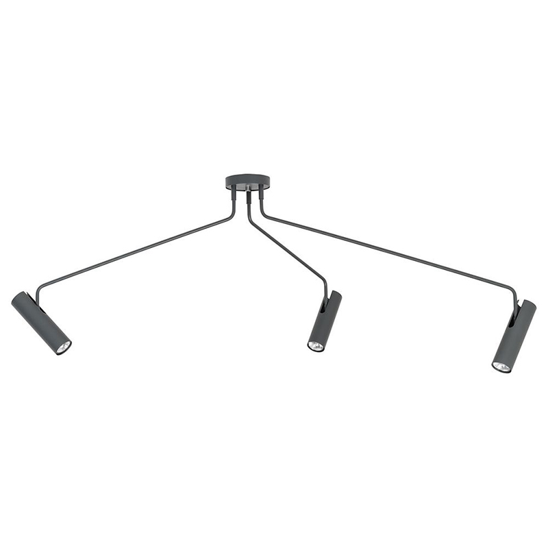 Потолочный светильник Tibo Branches Trumpet Tube graphite 3 Графит Потолочный светильник Tibo Branches Trumpet Tube graphite 3 Графит в Костроме | Loft Concept