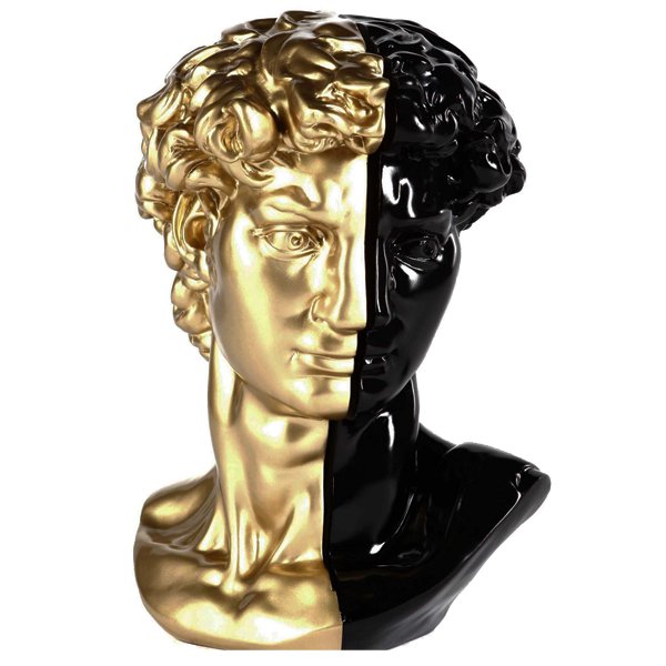 Аксессуар голова Давида Black & Gold Черный Золотой Аксессуар голова Давида Black & Gold Черный Золотой в Костроме | Loft Concept