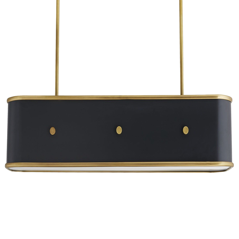 Люстра Arteriors GLENDALE LINEAR CHANDELIER Черный Золотой Люстра Arteriors GLENDALE LINEAR CHANDELIER Черный Золотой в Костроме | Loft Concept