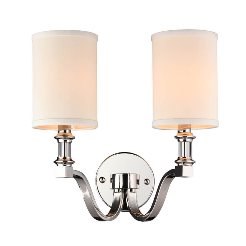 Бра Art Lamp Beige nickel 2 Никель Сатин Бежевый Бра Art Lamp Beige nickel 2 Никель Сатин Бежевый в Костроме | Loft Concept