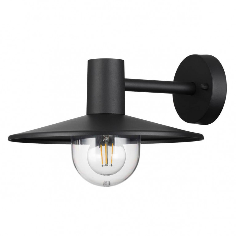 Уличный настенный светильник Leicester Street Wall Lamp Черный Уличный настенный светильник Leicester Street Wall Lamp Черный в Костроме | Loft Concept