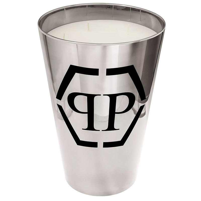 Свеча Philipp Plein Candle Empire Platinum XL Серебряный Белый Черный Свеча Philipp Plein Candle Empire Platinum XL Серебряный Белый Черный в Костроме | Loft Concept