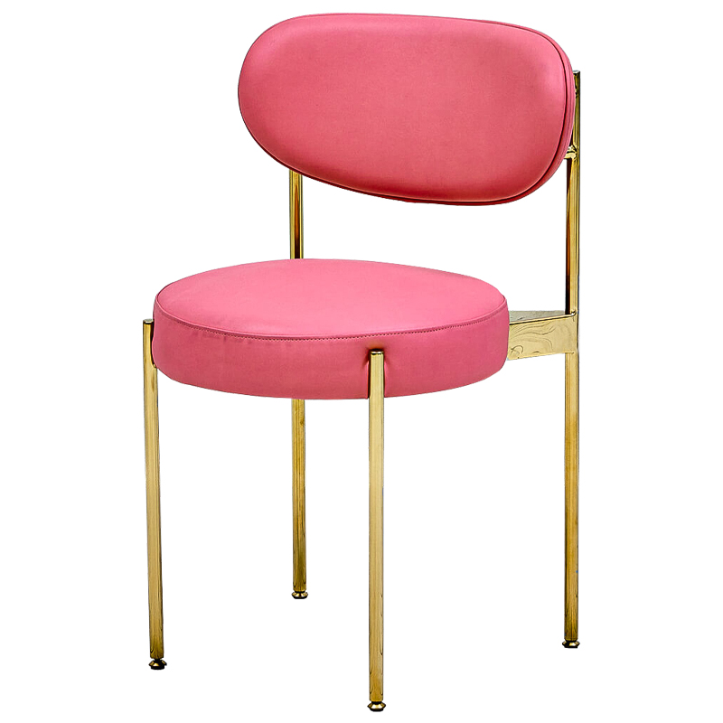 Стул Alfie Chair Глянцевое золото Фуксия Стул Alfie Chair Глянцевое золото Фуксия в Костроме | Loft Concept