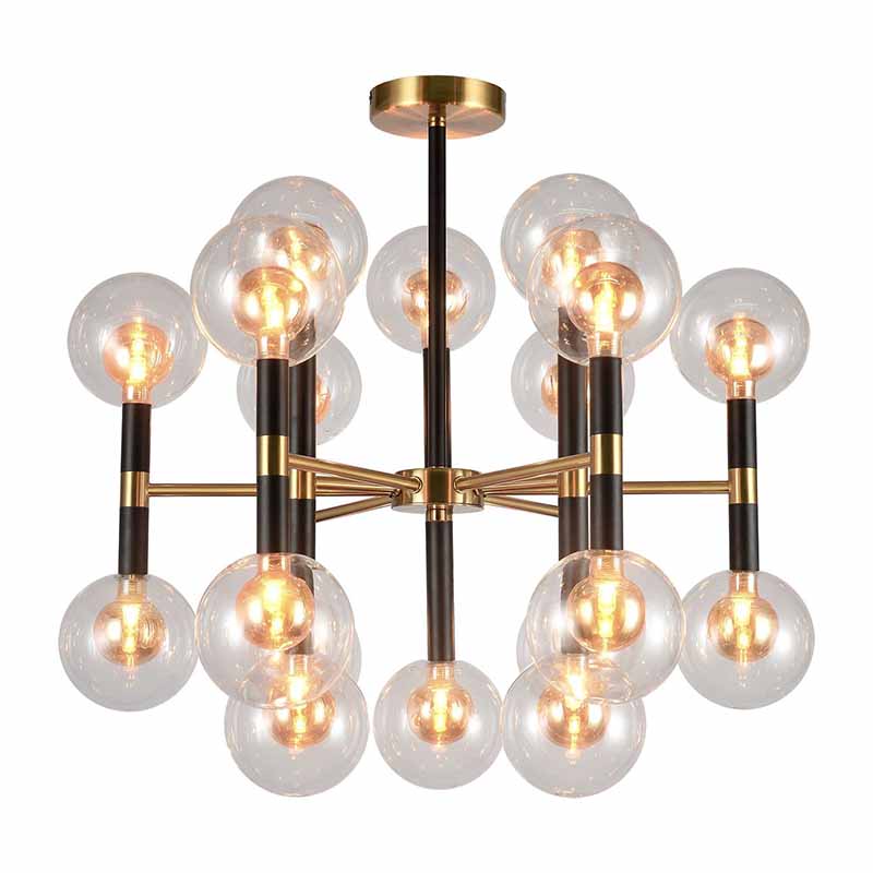 Люстра Danitza Chandelier Gold Черный Золотой Люстра Danitza Chandelier Gold Черный Золотой в Костроме | Loft Concept