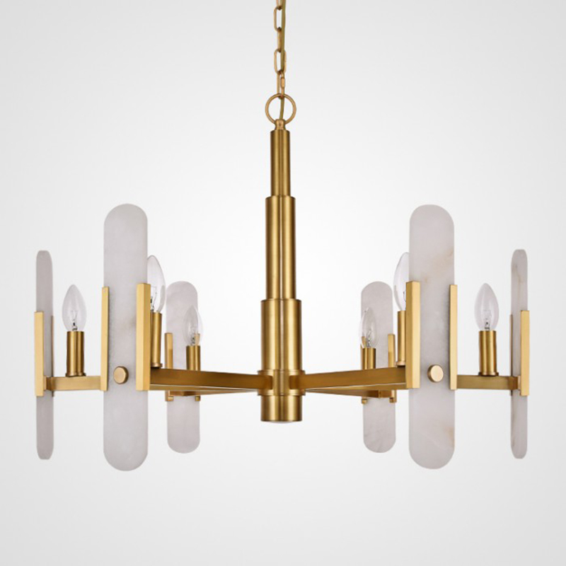 Люстра Kazaoir Chandelier Латунь Белый Люстра Kazaoir Chandelier Латунь Белый в Костроме | Loft Concept