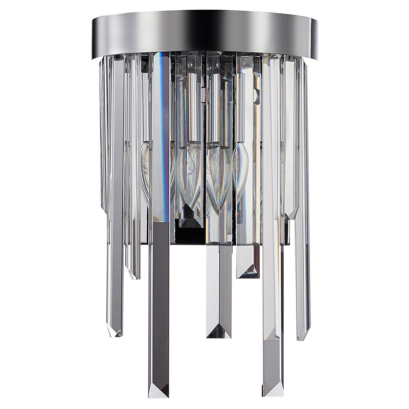 Бра Bennett Wall Lamp chrome Хром Прозрачный Бра Bennett Wall Lamp chrome Хром Прозрачный в Костроме | Loft Concept