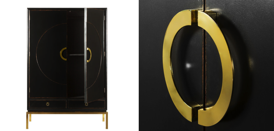 Шкаф China Rack Black Шкаф China Rack Black - Loft-Concept в Костроме