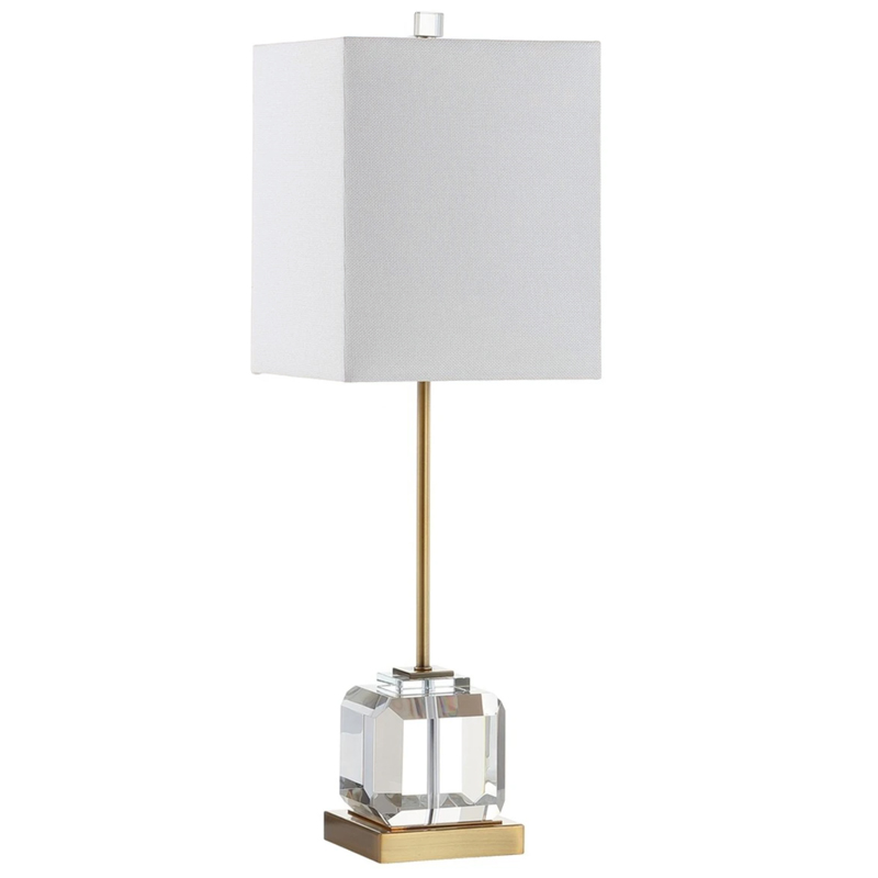 Настольная лампа Orabel Provence Table lamp Белый Прозрачное Стекло Латунь Настольная лампа Orabel Provence Table lamp Белый Прозрачное Стекло Латунь в Костроме | Loft Concept