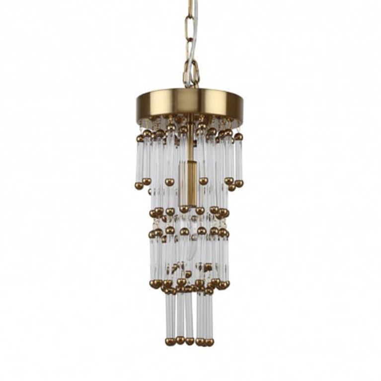Люстра Restoration Hardware Luciano Chandelier 1 Латунь Прозрачный Люстра Restoration Hardware Luciano Chandelier 1 Латунь Прозрачный в Костроме | Loft Concept