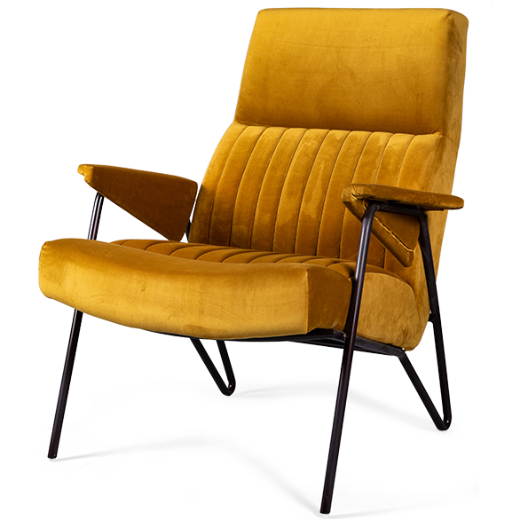 Кресло Solonar yellow Желтый Черный Кресло Solonar yellow Желтый Черный в Костроме | Loft Concept