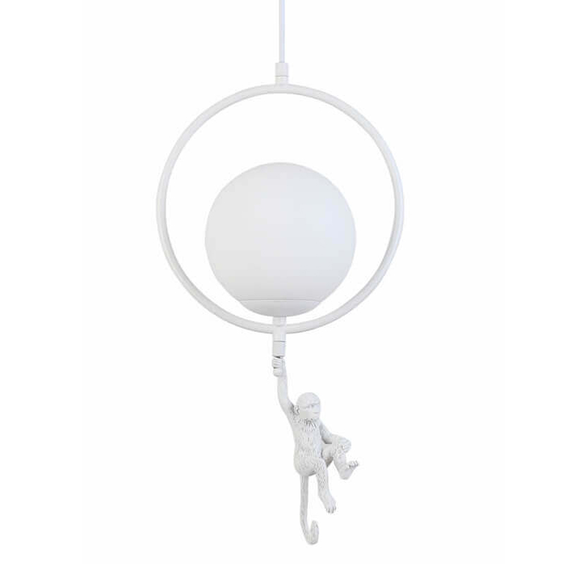 Подвесной светильник Hanging Monkey under Белый Подвесной светильник Hanging Monkey under Белый в Костроме | Loft Concept