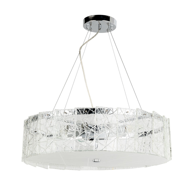Люстра Alvaro Crystal Round Chandelier Прозрачный Хром Люстра Alvaro Crystal Round Chandelier Прозрачный Хром в Костроме | Loft Concept