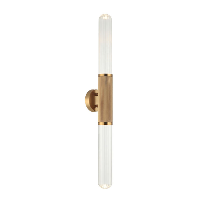 Бра Grover Gold Transparent Wall Lamp Латунь Бра Grover Gold Transparent Wall Lamp Латунь в Костроме | Loft Concept