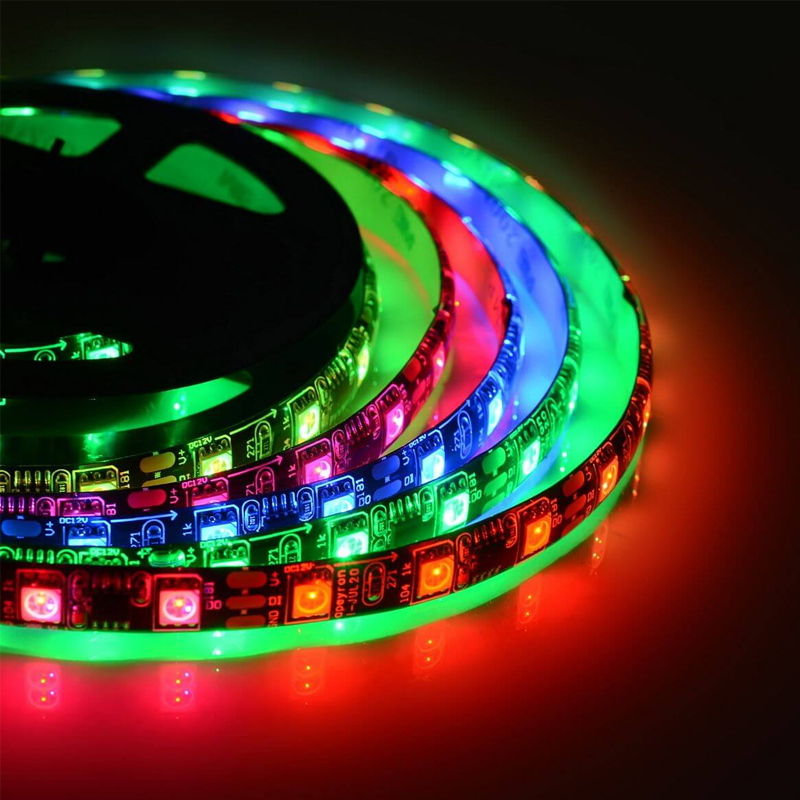 Комплект цифровой светодиодной ленты 14,4W/m 60Led/m 5050SMD разноцветный 2M Белый Комплект цифровой светодиодной ленты 14,4W/m 60Led/m 5050SMD разноцветный 2M Белый в Костроме | Loft Concept