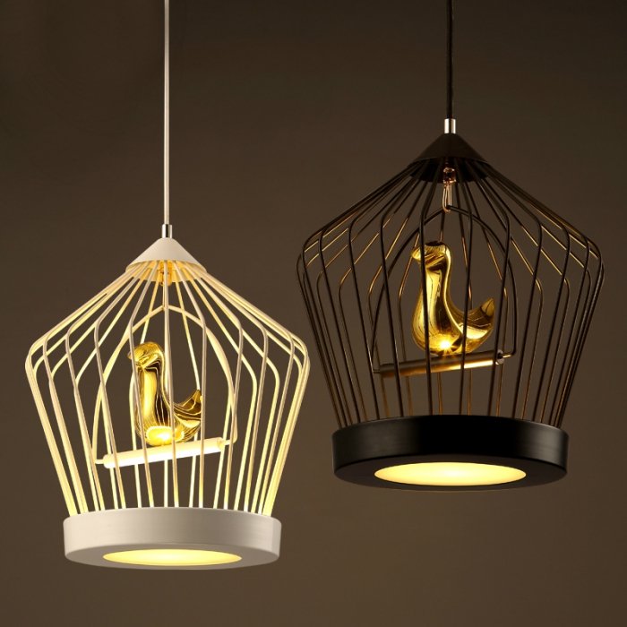Подвесной светильник Cage Golden Bird Подвесной светильник Cage Golden Bird в Костроме | Loft Concept