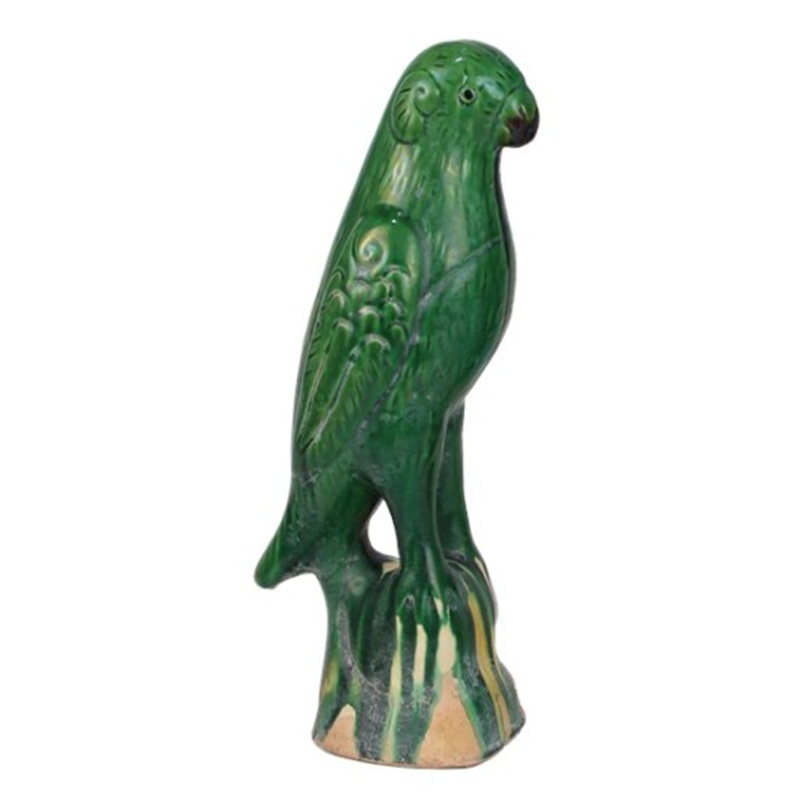 Статуэтка Green Parrot Porcelain Зеленый Статуэтка Green Parrot Porcelain Зеленый в Костроме | Loft Concept