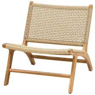 Кресло Wicker Rana lounge Chair Бежевый Кресло Wicker Rana lounge Chair Бежевый в Костроме | Loft Concept