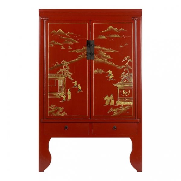 Шкаф Chinese Deep Red Красный в Костроме | Loft Concept 