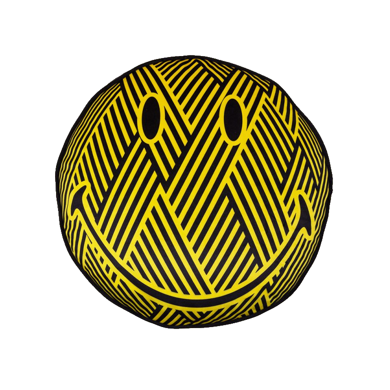 Подушка Zig-Zag Cushion Smiley Желтый Черный Подушка Zig-Zag Cushion Smiley Желтый Черный в Костроме | Loft Concept