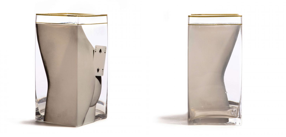 Ваза Glass vase big Two of Spades Ваза Glass vase big Two of Spades - Loft-Concept в Костроме