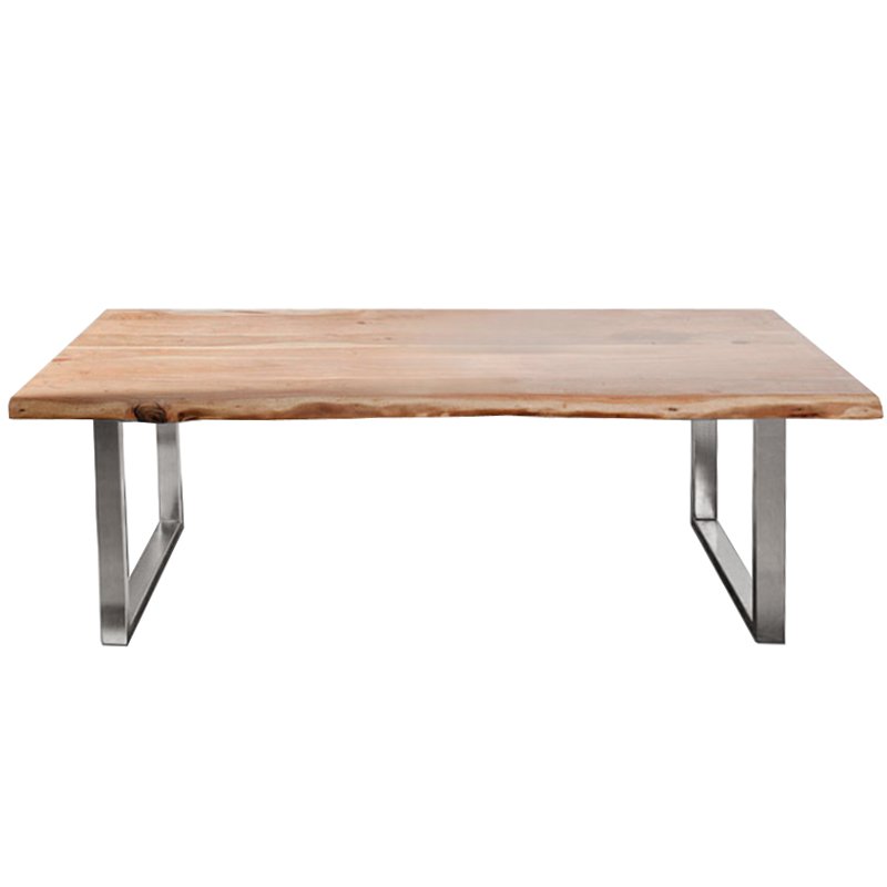 Обеденный стол Brutal Wood Акация Нержавеющая сталь Обеденный стол Brutal Wood Акация Нержавеющая сталь в Костроме | Loft Concept