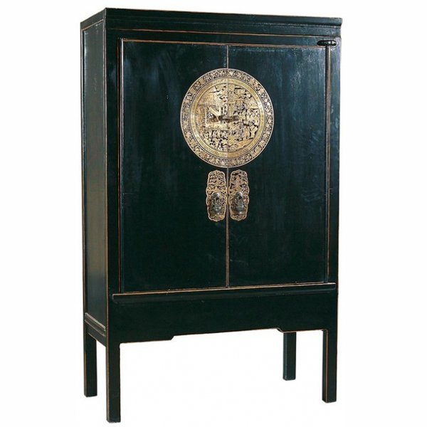 Китайский шкаф Chinese black cabinet Dynasty Ming Китайский шкаф Chinese black cabinet Dynasty Ming в Костроме | Loft Concept