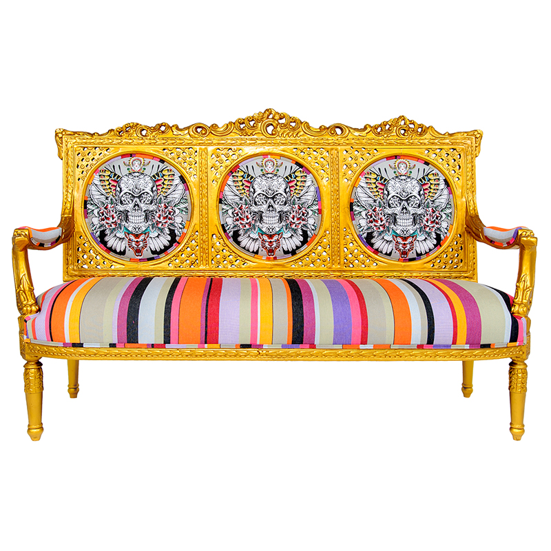 Диван Fusion Jacquard антикварный Мульти Золотой Диван Fusion Jacquard антикварный Мульти Золотой в Костроме | Loft Concept