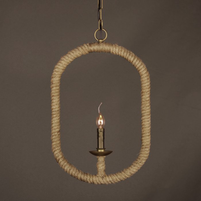 Подвесной светильник Oval Loft Rope Light Подвесной светильник Oval Loft Rope Light в Костроме | Loft Concept