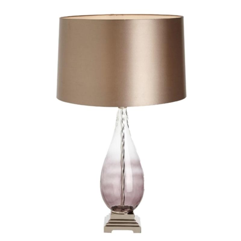 Настольная лампа Evonne Table Lamp Золотой Прозрачный фиолетовый Настольная лампа Evonne Table Lamp Золотой Прозрачный фиолетовый в Костроме | Loft Concept