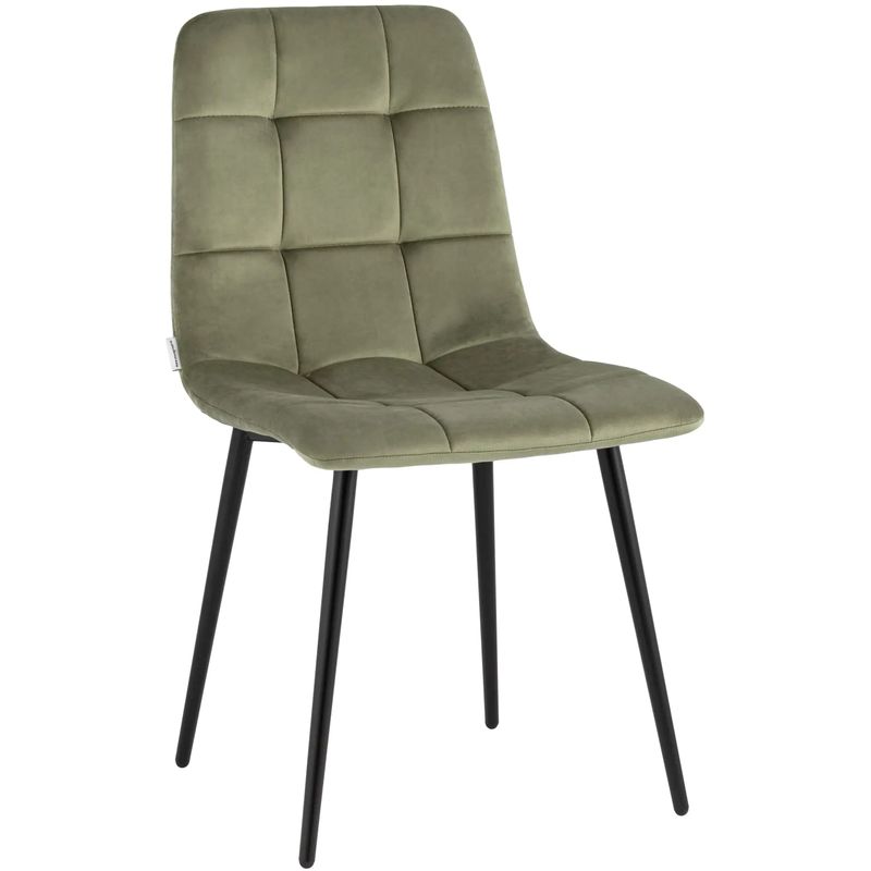Стул NANCY Chair Пыльно-Оливковый Велюр Оливковый Черный Стул NANCY Chair Пыльно-Оливковый Велюр Оливковый Черный в Костроме | Loft Concept