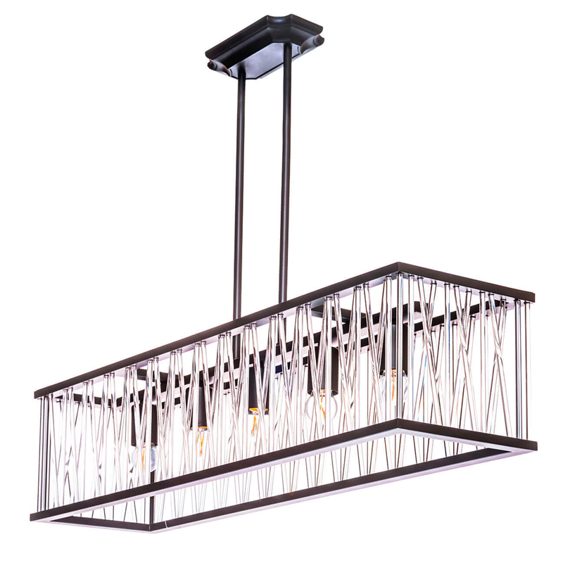 Люстра Lamp Inside The Frame Rectangle Черный Люстра Lamp Inside The Frame Rectangle Черный в Костроме | Loft Concept
