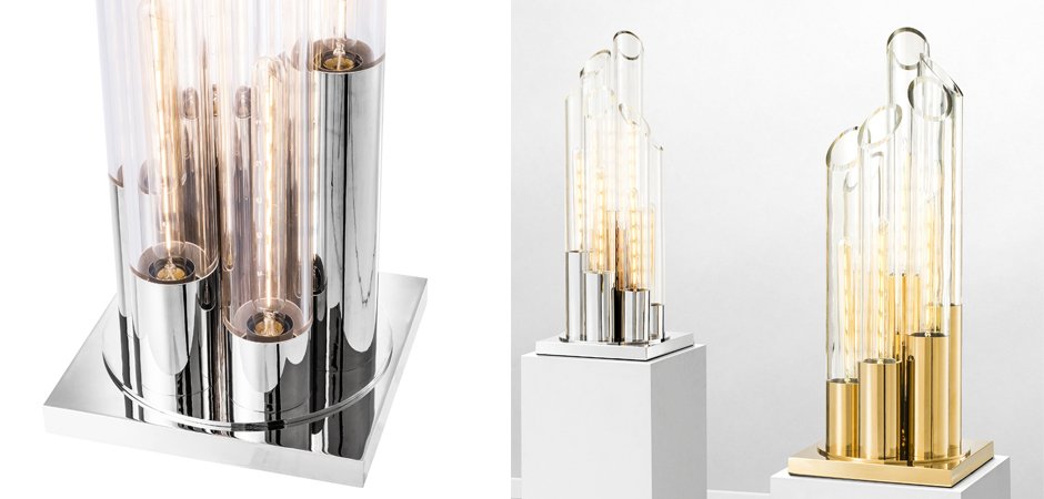 Настольная лампа Eichholtz Table Lamp Paradiso Nickel - Loft-Concept в Костроме