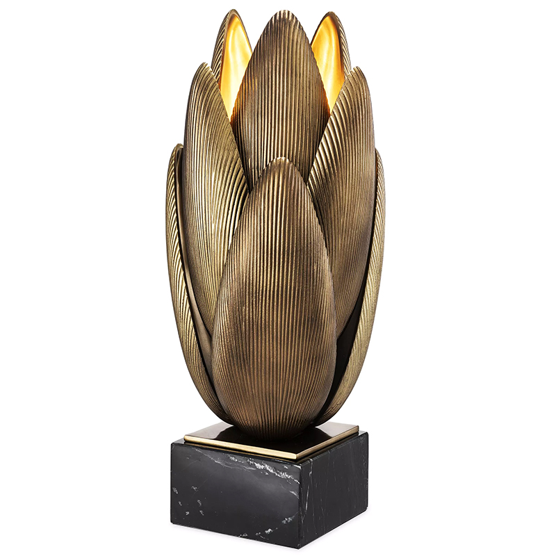 Настольная лампа Eichholtz Table Lamp Blossom Латунь Винтажная латунь Черный Мрамор Nero Настольная лампа Eichholtz Table Lamp Blossom Латунь Винтажная латунь Черный Мрамор Nero в Костроме | Loft Concept