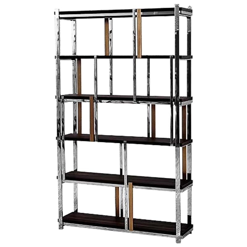 Стеллаж Batista Rack Коричневый Хром Бронза Стеллаж Batista Rack Коричневый Хром Бронза в Костроме | Loft Concept