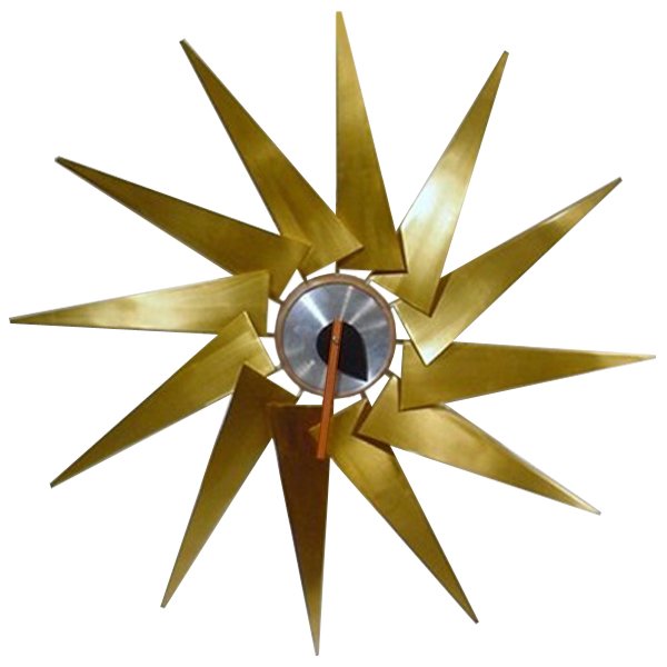 Часы George Nelson Turbine Clock Латунь Часы George Nelson Turbine Clock Латунь в Костроме | Loft Concept