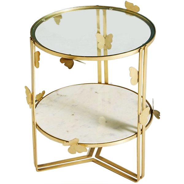 Приставной столик Butterflies Mariposa Side Table Золотой Приставной столик Butterflies Mariposa Side Table Золотой в Костроме | Loft Concept