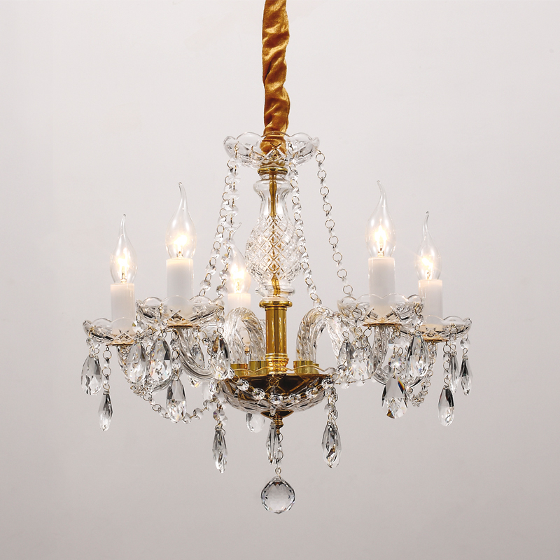Люстра Megane Chandelier 50 Прозрачный Глянцевое золото Люстра Megane Chandelier 50 Прозрачный Глянцевое золото в Костроме | Loft Concept