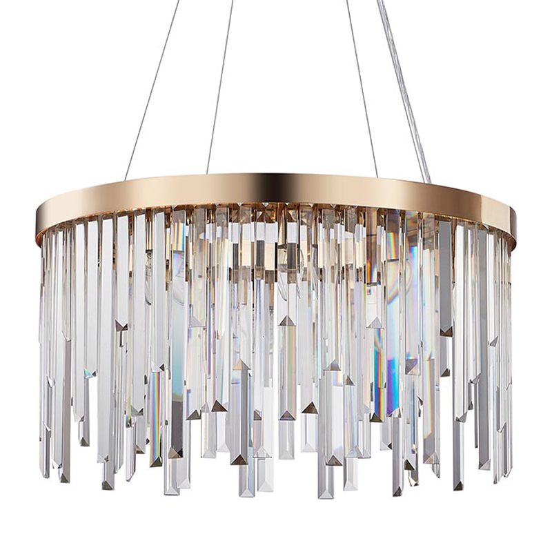 Люстра Bennett Chandelier gold 60 Золотой Прозрачный Люстра Bennett Chandelier gold 60 Золотой Прозрачный в Костроме | Loft Concept