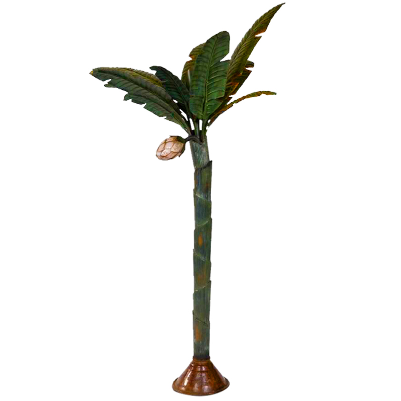 Торшер Дизайнерский Зеленый Банан Painted Metal Sculpture of Palm or Banana Tree and Flower Искусственная бурая ржавчина Зеленый Торшер Дизайнерский Зеленый Банан Painted Metal Sculpture of Palm or Banana Tree and Flower Искусственная бурая ржавчина Зеленый в Костроме | Loft Concept
