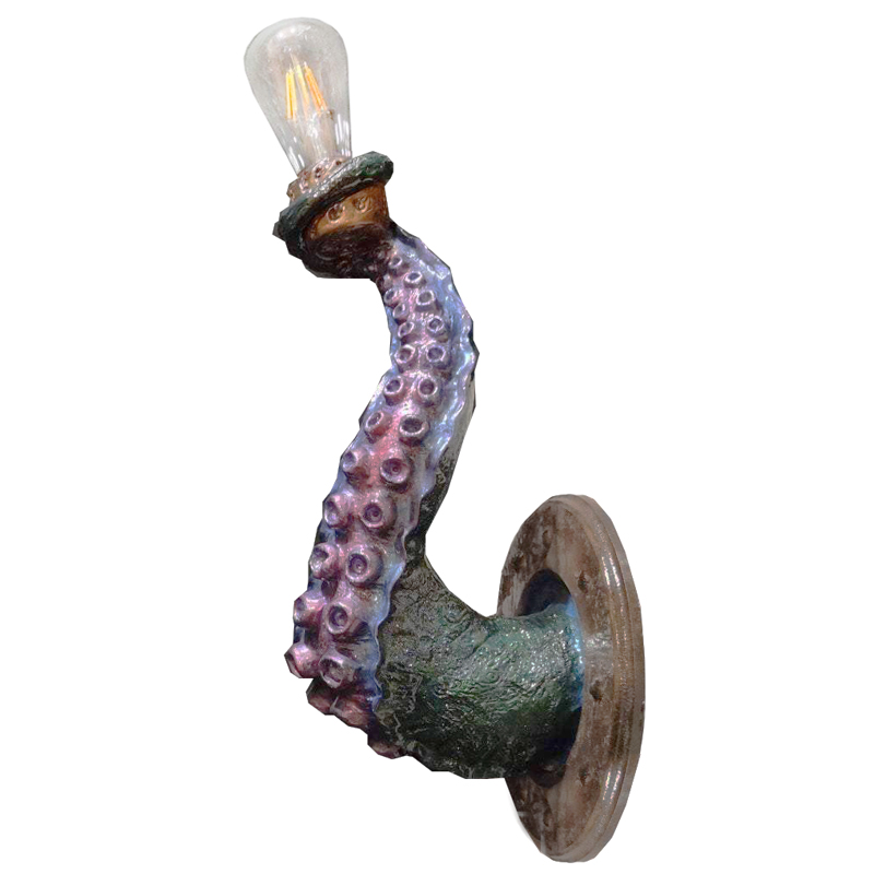 Бра Лиловый Осьминог Wall Lamp Lilac Octopus Лиловый Зеленый Коричневый винтаж Бра Лиловый Осьминог Wall Lamp Lilac Octopus Лиловый Зеленый Коричневый винтаж в Костроме | Loft Concept