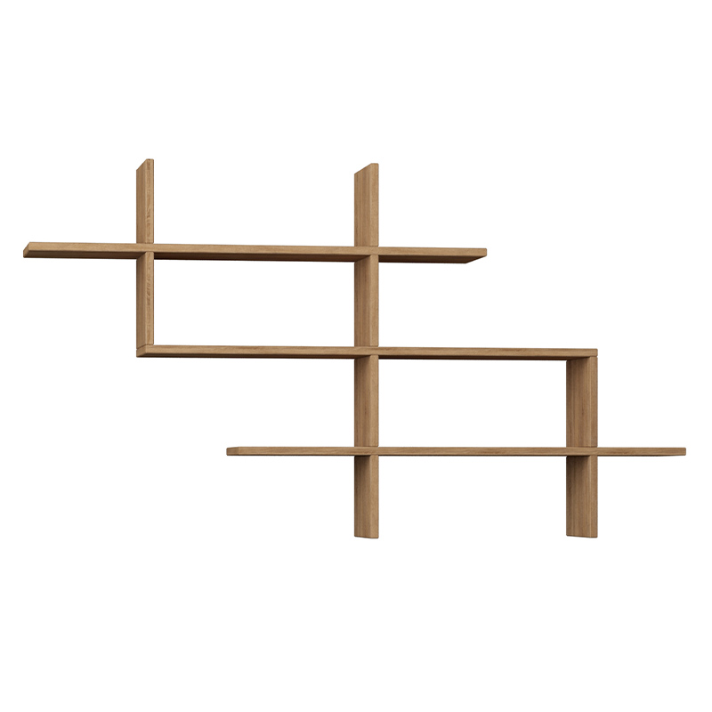 Полка фигурная подвесная цвета древесины HALIC BOOKCASE OAK Древесина Полка фигурная подвесная цвета древесины HALIC BOOKCASE OAK Древесина в Костроме | Loft Concept