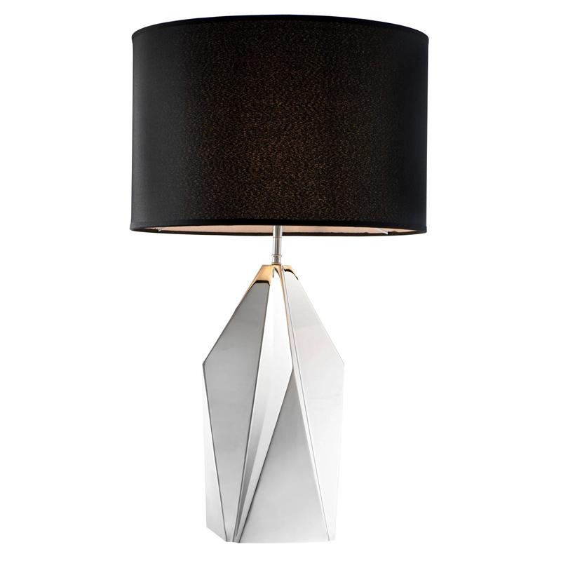 Настольная лампа Eichholtz Table Lamp Setai Nickel Никель Черный Настольная лампа Eichholtz Table Lamp Setai Nickel Никель Черный в Костроме | Loft Concept