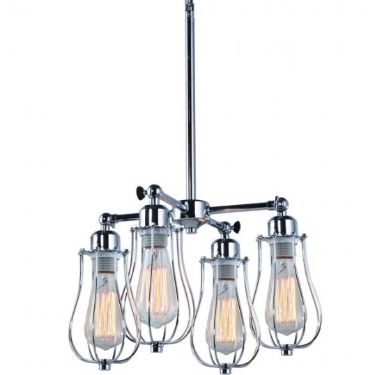 Подвесной светильник Marconi Cage Pendant Quatro Подвесной светильник Marconi Cage Pendant Quatro в Костроме | Loft Concept