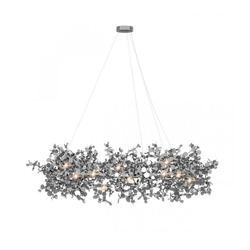 Люстра Terzani Argent Suspension Ring Silver Серебряный Люстра Terzani Argent Suspension Ring Silver Серебряный в Костроме | Loft Concept